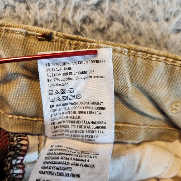 American Eagle Outfitters Pants Men's 29 X 30 Tan Cotton Slim Fit Straight Leg - Picture 11 of 16